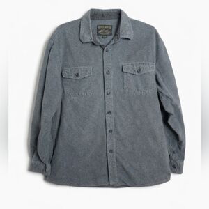 Grizzly Mountain Men’s Flannel Shirt XXL Charcoal Gray Button Up